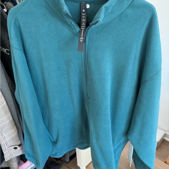 LuluLemon (NEW) Oversized-fit Fleece Half Zip Jasper Men’s Size L - Picture 7 of 10